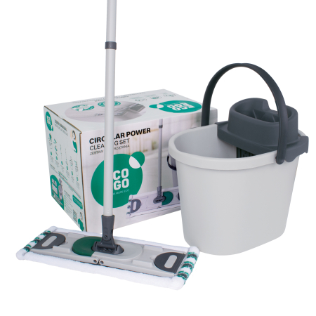 Mopuri,seturi cu mop si accesorii - Set de curățenie circular, POWER ECO EGO