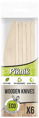 Accesorii pentru casa - Set ECO Picnic biodegradabil 6 cutite