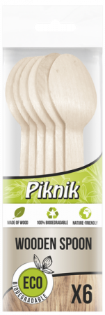 Accesorii pentru casa - Set ECO Picnic biodegradabil 6 linguri