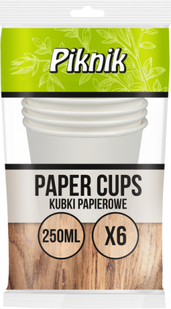 Accesorii pentru casa - Set ECO Picnic biodegradabil 6 pahare 250ml