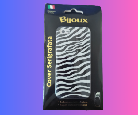 Accesorii pentru telefoane - Set husa Animal Print+ folie de protectie pentru Iphone 5