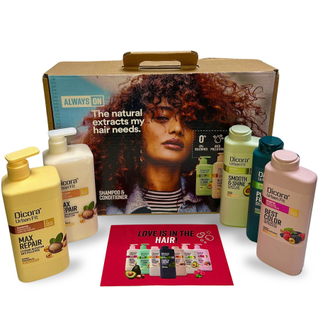 Sampon,balsam,masti si tratamente pentru par - Set îngrijire păr, Love is in the Hair, Dicora Urban Fit – 4 șampoane + balsam