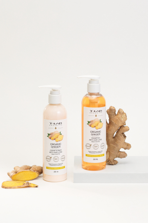 Set ingrijire par Sampon 250ml+Balsam 250ml  cu extract de ghimbir,pentru par fin [2]