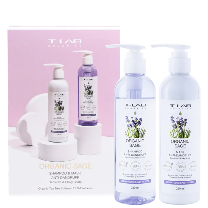 Set ingrijire par Sampon 250ml+Masca 250ml anti-matreata ,cu extract de salvie pentru scalp sensibil [1]