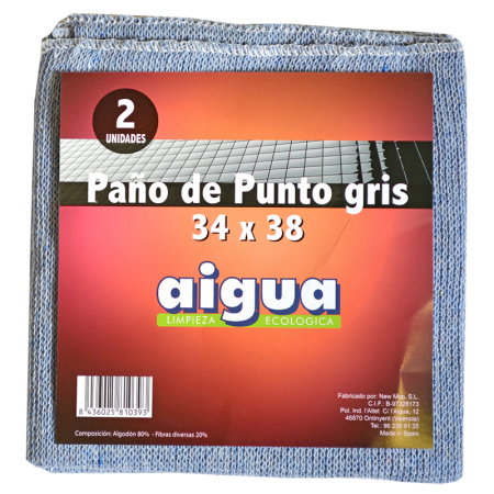Articole Menaj & Accesorii pentru Casa - Set lavete tricotate din bumbac, gri, 34*38cm, 2 buc/set
