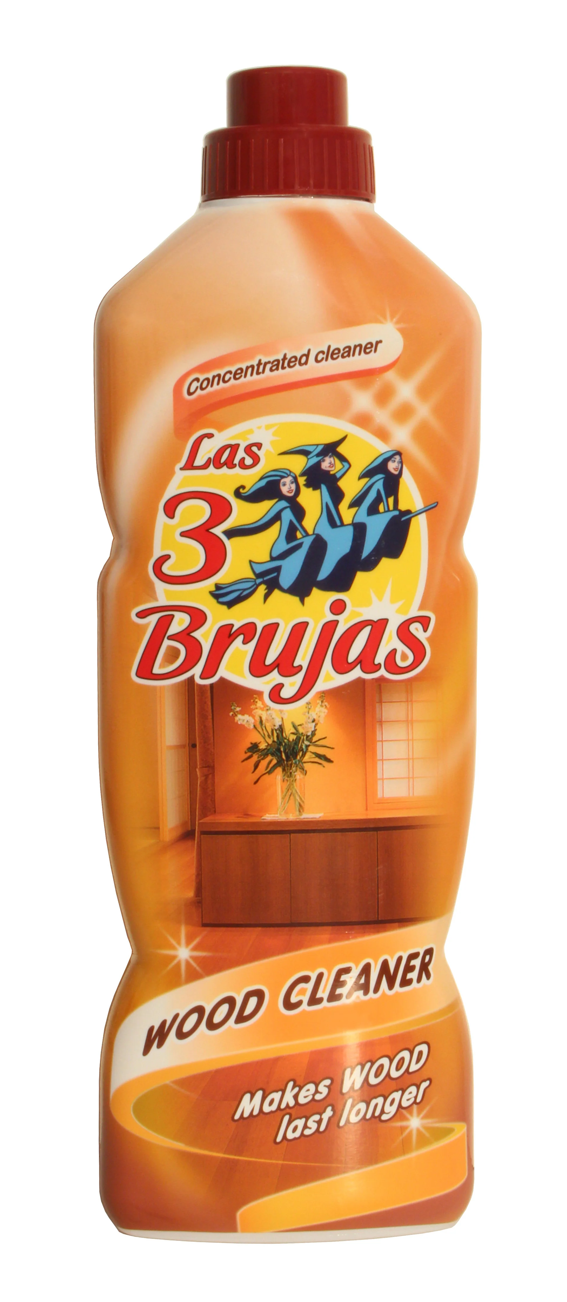 Solutie concentrata pentru suprafete din lemn, 1L, 3 Vrajitoare