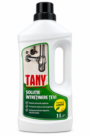 Curatenie & Intretinere Casa - Soluție pentru întreținerea țevilor și eliminarea mirosurilor neplăcute, parfum de lămâie, 1L, Tany