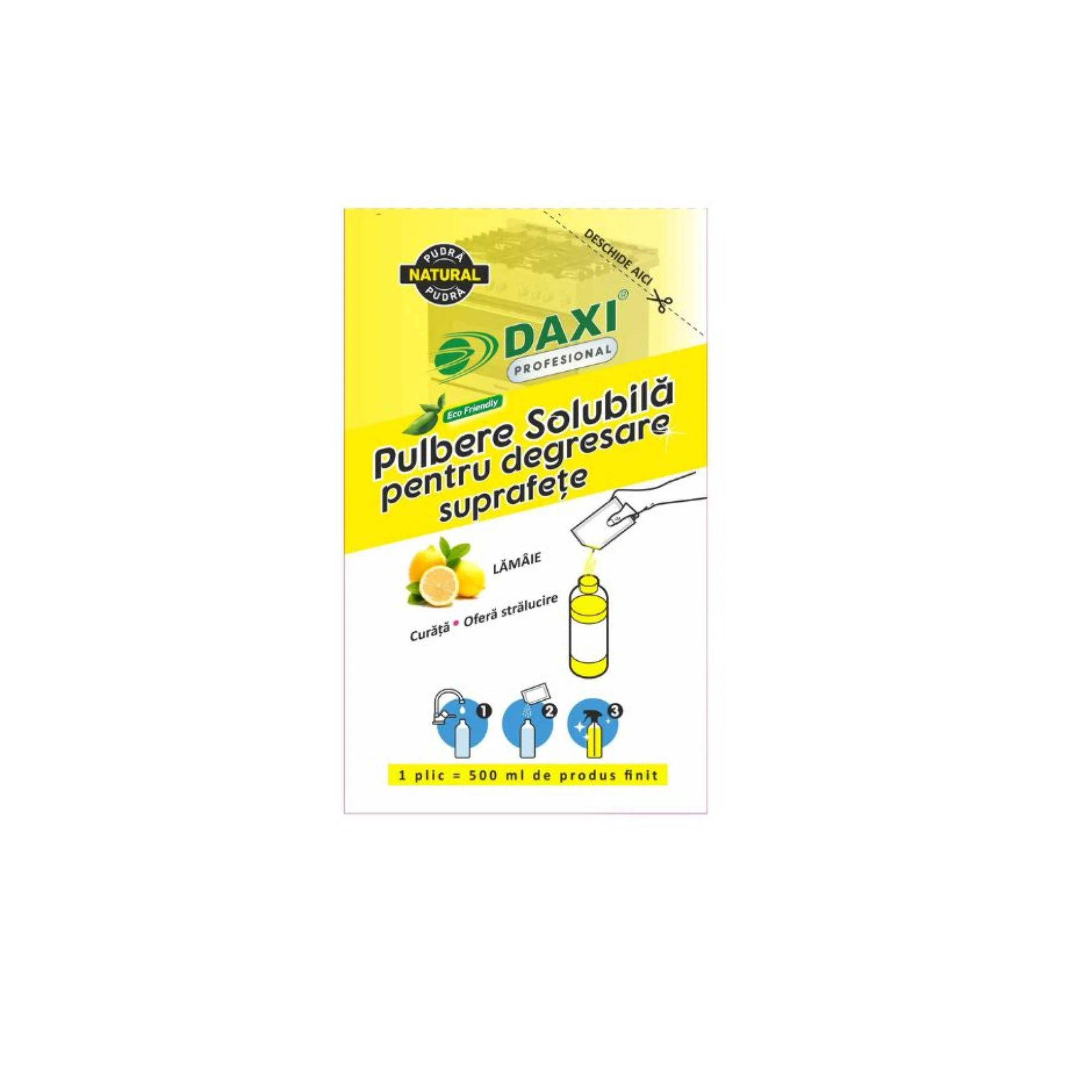 Detergenti si solutii universale - Solutie pulbere pentru curatare si degresare multisuprafete,10g, parfum lamaie