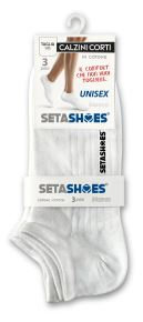 Textile - Sosete unisex 3 perechi, marimea 43-46, albe