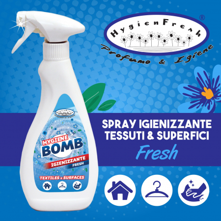 Spray igienizant parfumat pentru ambient si tesaturi Bomb Fresh 500ml [1]