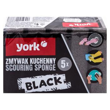Articole Menaj & Accesorii pentru Casa - YO Set 5 bureti de vase, Maxi Black​​​​​​​, York
