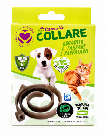 PetShop - Zgardă antiparazitară pentru câini și pisici, 38 cm, protecție de până la 6 luni, Setablu