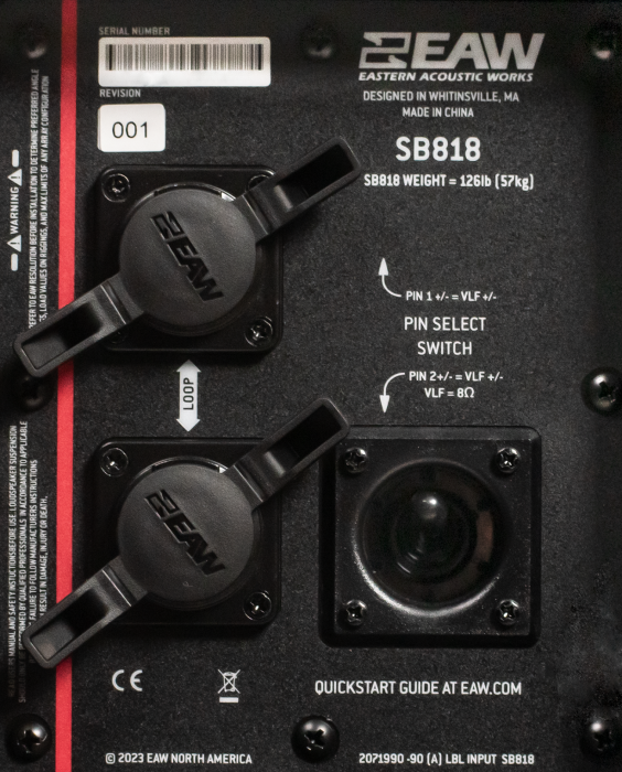 EAW SB818: Subwoofer Pasiv Flyable 18", 136dB, Extensie LF 25Hz [6]