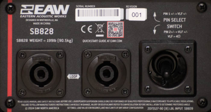 EAW SB828: Subwoofer Pasiv Dual 18", 142dB SPL, cu Port Ultra Low Turbulence și 16 Puncte M10, pentru Sisteme KF și Instalații Mari [4]