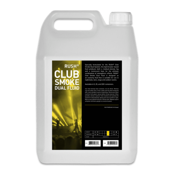 JEM RUSH Club Smoke Dual System Fluid - 5L - Lichid pentru efect dual de fum și ceață [1]