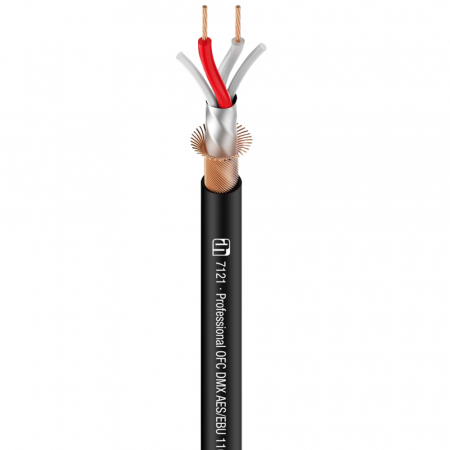 Cabluri la metru - 7121 - Cablu AES/EBU si DMX 110-ohm negru