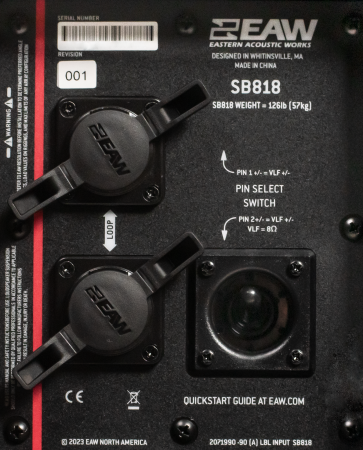 EAW SB818: Subwoofer Pasiv Flyable 18", 136dB, Extensie LF 25Hz [5]