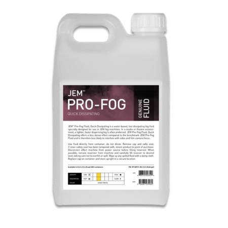 Accesorii pt. Lumini - JEM Pro-Fog Fluid, Quick Dissipating - 5L - Lichid pentru efecte de fum
