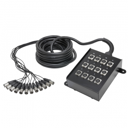 Stage Box Multicore - K 12 C 10 - Cablu Multicore cu Stage Box 12/0 10 m