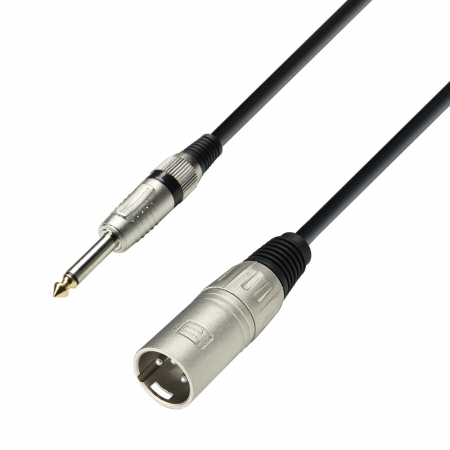 Cabluri Audio cu Conectori - K3 MMP 0300 - Cablu microfon cu conectori JACK 6.3mm mono / XLR tata 3p AH - 3m