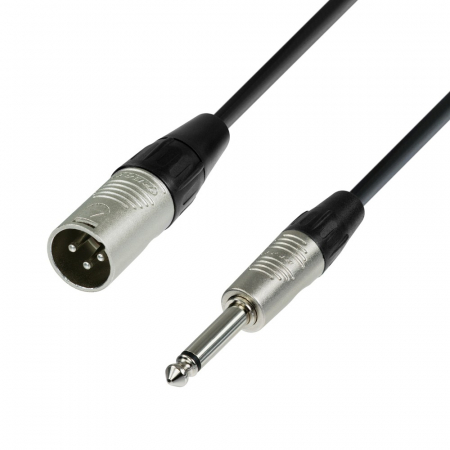 Cabluri Audio cu Conectori - K4 MMP 1000 - Cablu microfon cu conectori JACK 6.3mm mono / XLR tata 3p REAN - 10m