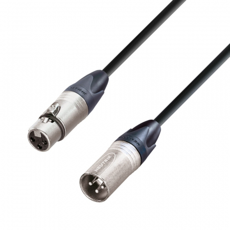 K5 MMF 0100 - Cablu microfon cu conectori XLR mama / XLR tata 3p NEUTRIK - 1m