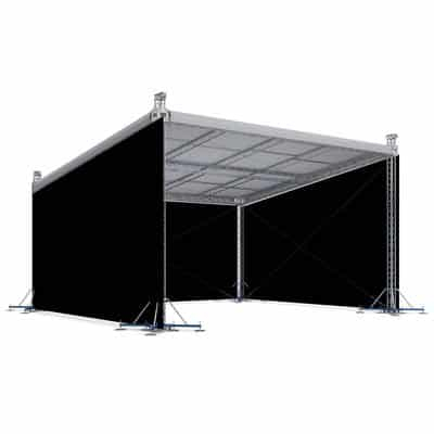 Scena Modulara - MR2 Sloping 12x10m - Scena modulara 12x10m cu inaltime de 7,2m