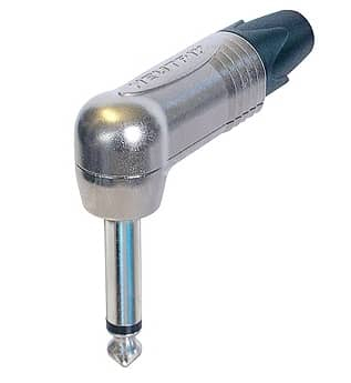 Conectori Audio - NP2RX - Conector Jack 6.3mm (1.4”) Tată MONO unghi drept