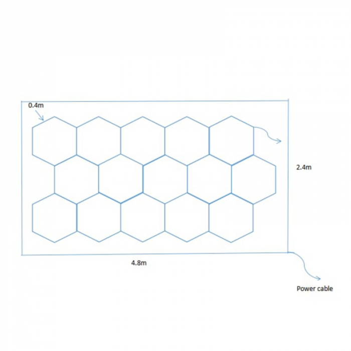 Instalatie LED tip fagure(honeycomb) [4]