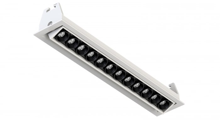 Proiector LED Încastrat Reglabil – 20W, 12x OSRAM, 4000K, Unghi 38°, Aluminiu [1]