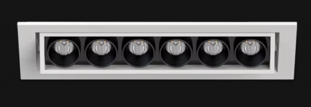 Proiector LED Încastrat Reglabil – 10W, 6x OSRAM, 4000K, 38°, Aluminiu [1]