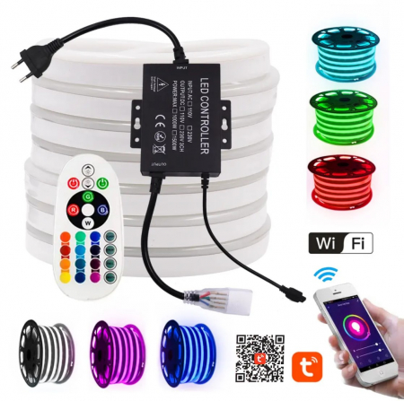 Iluminat industrial LED - Controller RGB 1500w WiFi TUYA