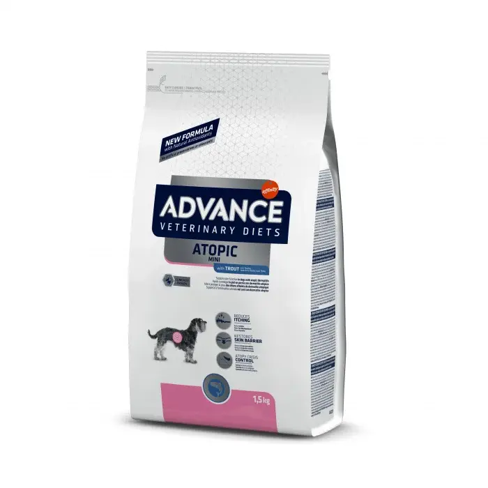 Hrană uscată - Advance Atopic cu Păstrăv pentru Câini Mini