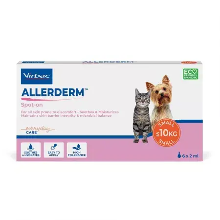 Afecțiuni dermatologice - AllerDerm Spot-On pentru Câini și Pisici (sub 10 kg)