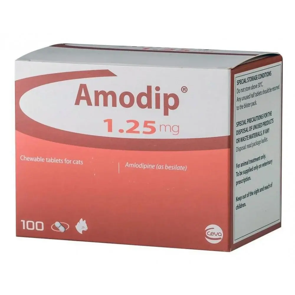 Afecțiuni cardio-circulatorii - Amodip Antihipertensive pentru Pisici - 1.25 mg