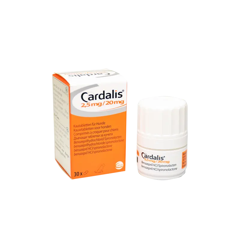 Afecțiuni cardio-circulatorii - Cardalis Tratament Cardiac pentru Câini - 2.5 mg/20 mg