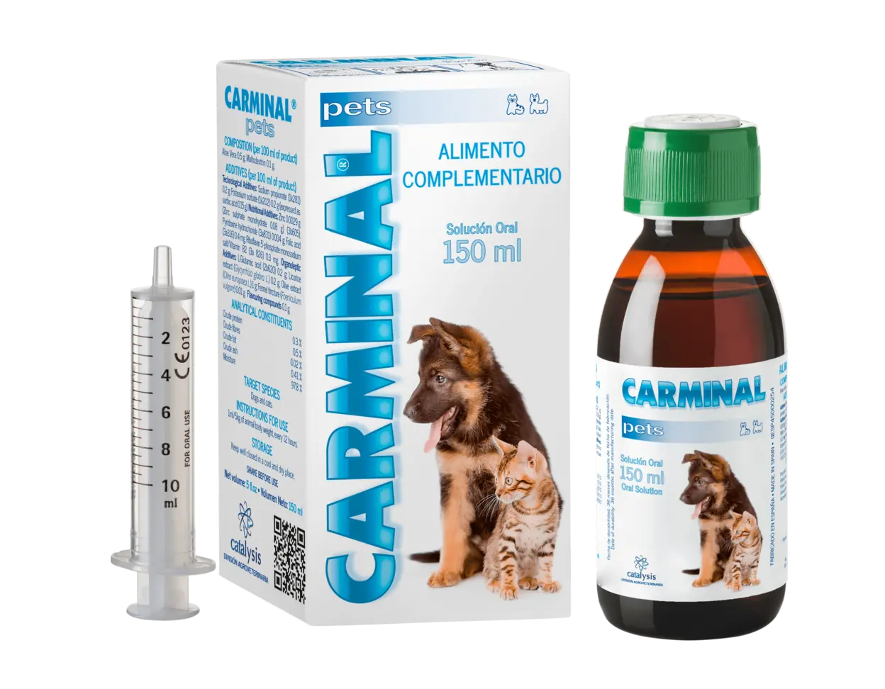 Afecțiuni digestive - Carminal Pets - Supliment Digestiv Natural pentru Câini și Pisici