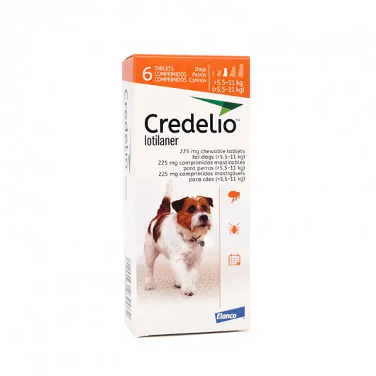 Antiparazitare interne - Credelio Antiparazitar pentru Câini (5.5 - 11 kg) - 225 mg