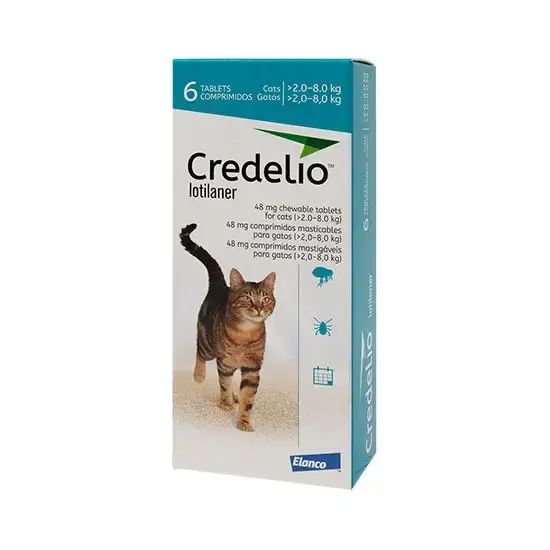 Antiparazitare interne - Credelio Antiparazitar pentru Pisici (2 kg - 8 kg) - 48 mg