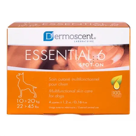 Afecțiuni dermatologice - Dermoscent Essential 6 Spot-On pentru Câini (10-20 kg)