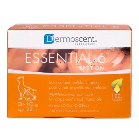 Afecțiuni dermatologice - Dermoscent Essential 6 Spot-On pentru Câini (sub 10)