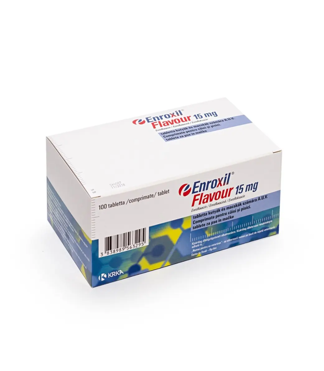 Antibiotice - Enroxil Flavour 15 mg - Antibiotic pentru Câini și Pisici