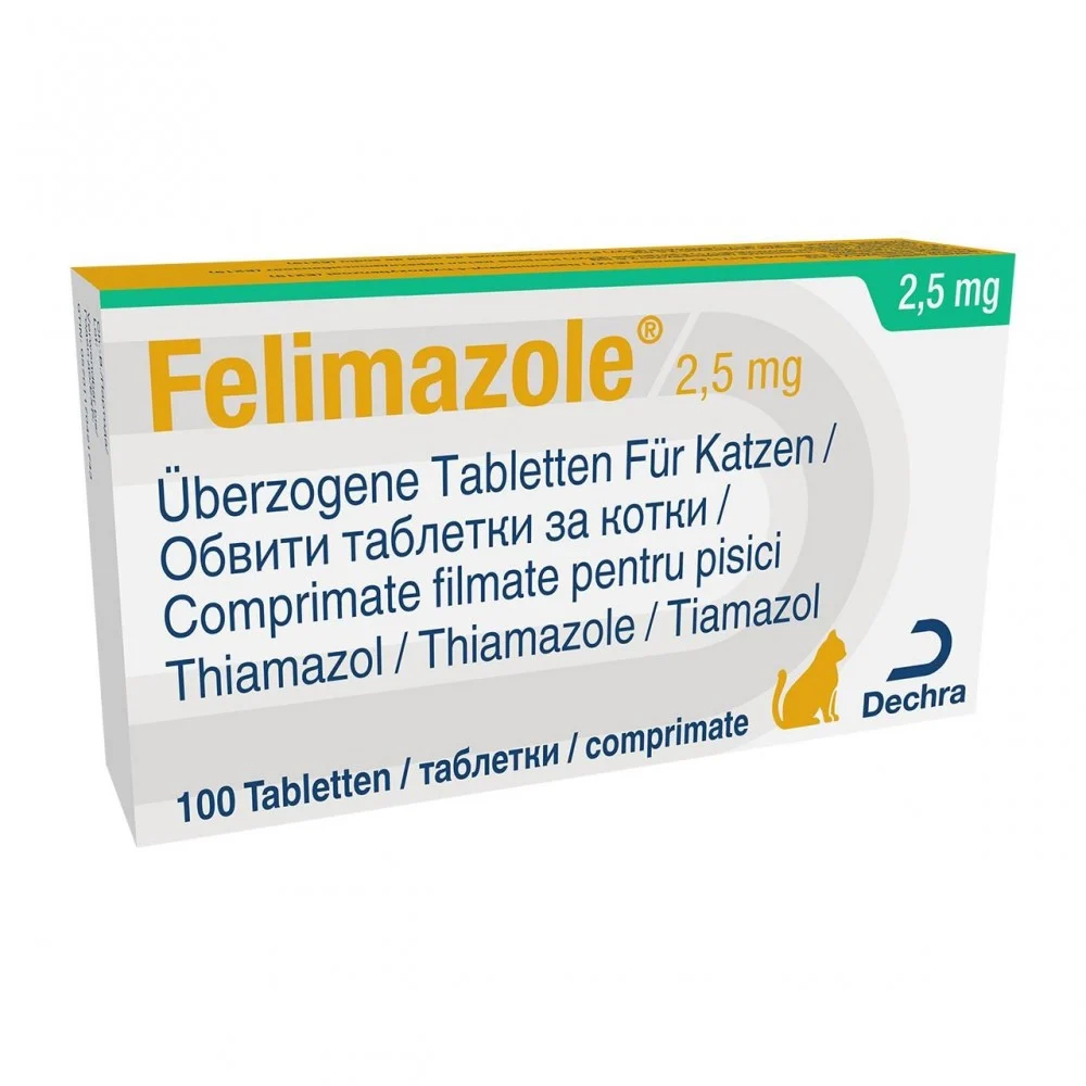 Afecțiuni hepatice - Felimazole 2,5 mg – Tratament Hipertiroidism pentru Pisici