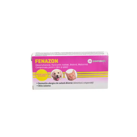 Farmacie - Fenazon Eficient: Tratament Dermatite și Otită la Câini și Pisici