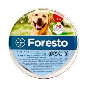 Antiparazitare externe - Foresto - Zgardă Antiparazitară pentru Câini - 70 cm