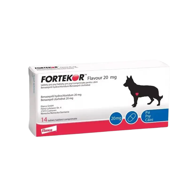 Afecțiuni cardio-circulatorii - Fortekor 20 mg - Tratament Cardiologic pentru Câini Mari (21-80kg)