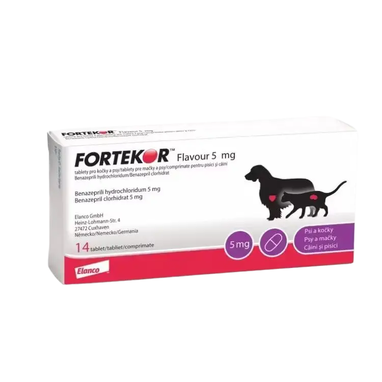 Afecțiuni cardio-circulatorii - Fortekor 5 mg - Tratament Cardiologic pentru Câini și Pisici (5-20kg)