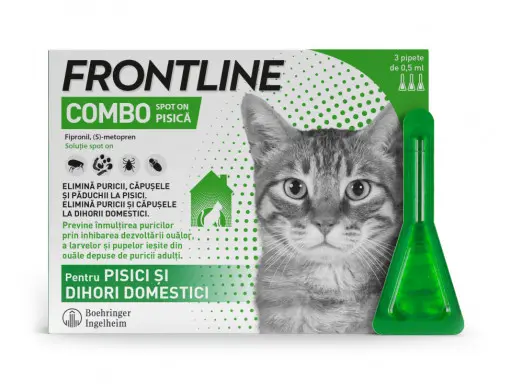 Antiparazitare externe - Frontline Combo - Pipete Antiparazitare pentru Pisici