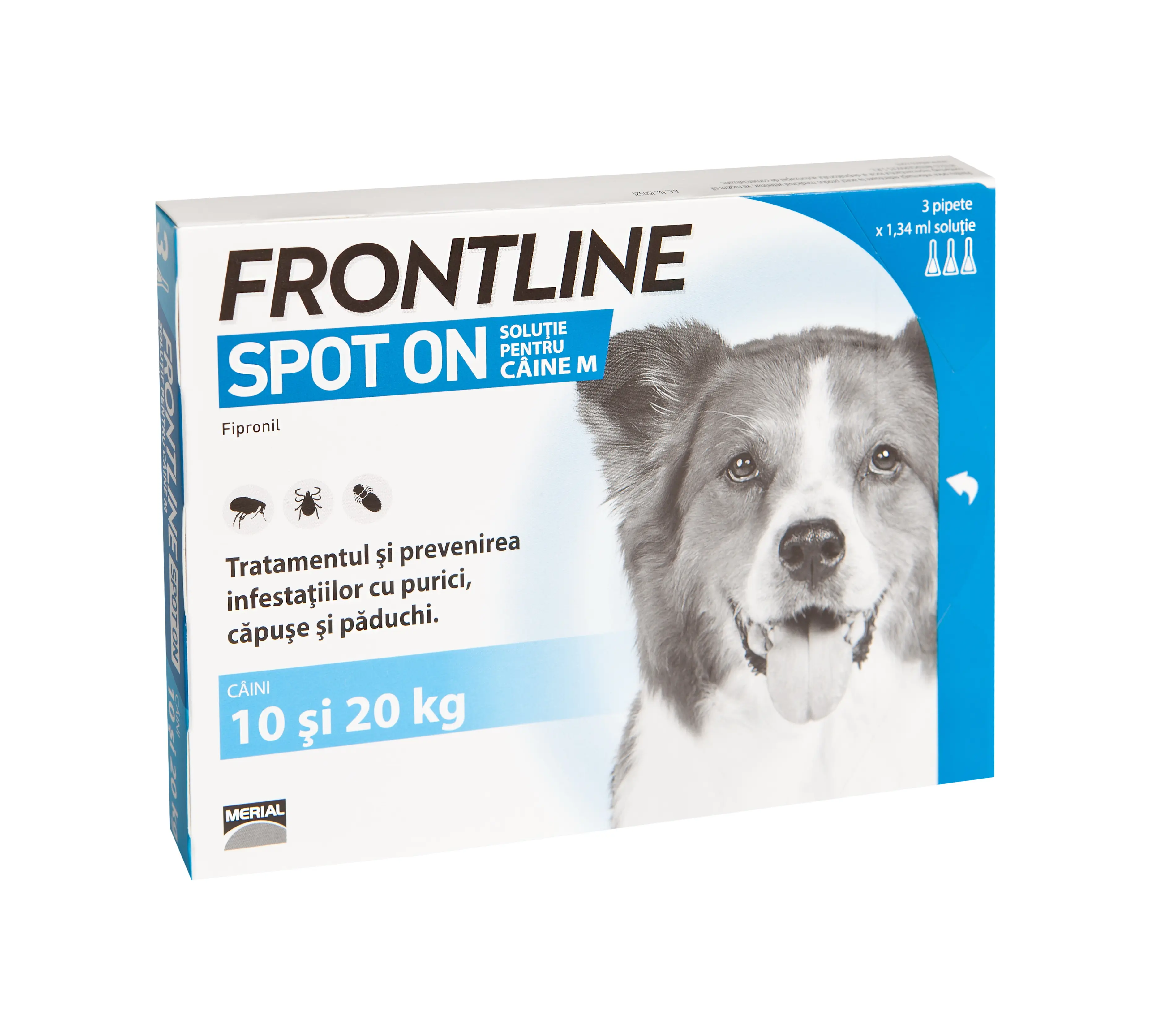 Antiparazitare interne și externe - Frontline Spot-On M Pipetă pentru Câini (10-20 kg) - 134 mg