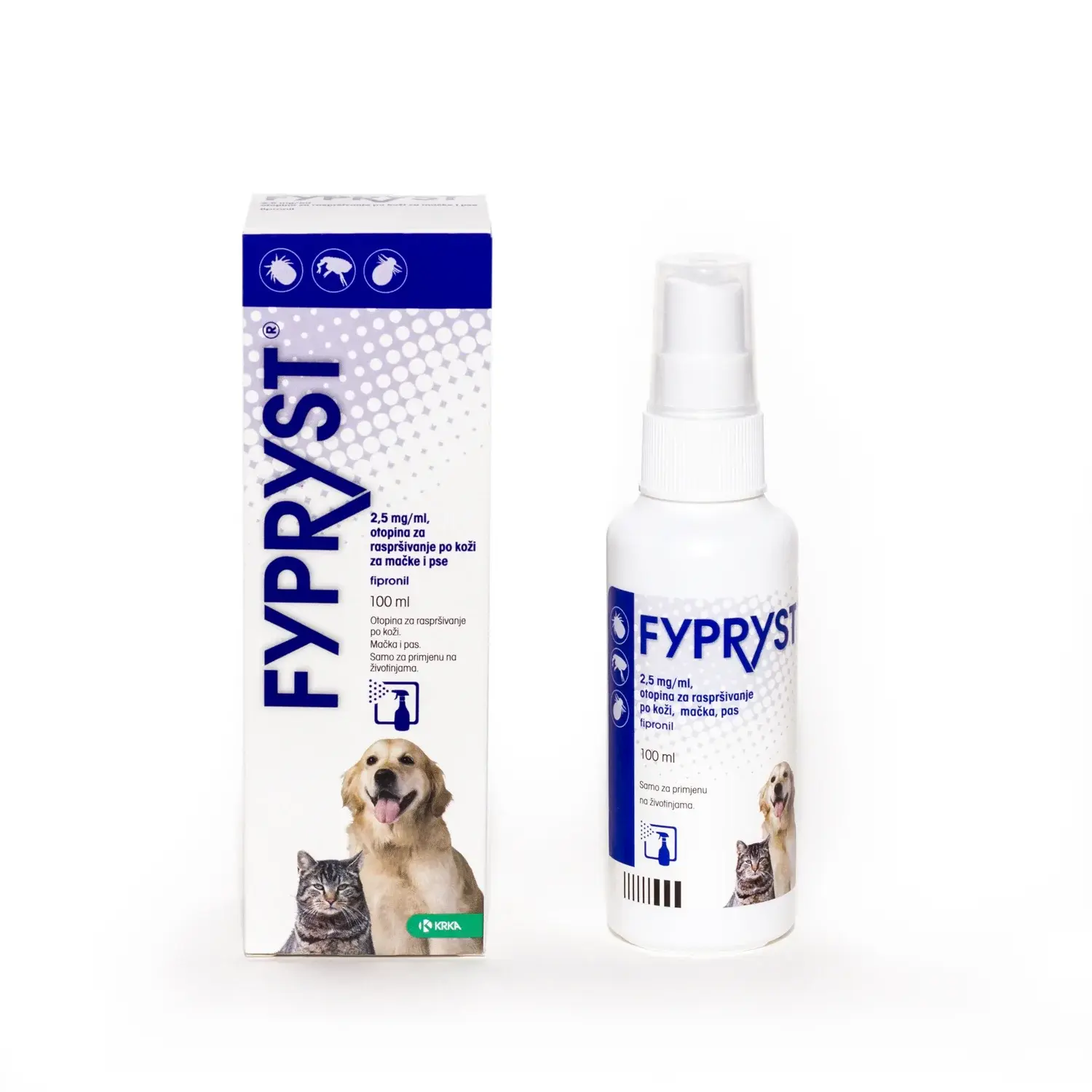 Antiparazitare interne și externe - Fypryst Spray pentru Câini și Pisici - 100 ml